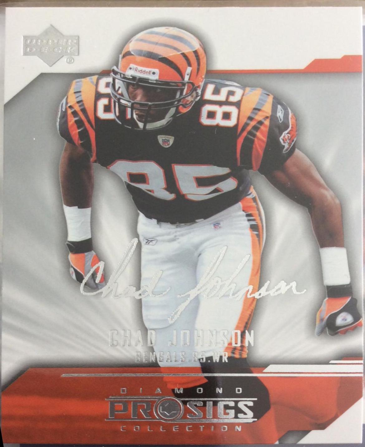 Chad Johnson #18 Football Cards 2004 Upper Deck Diamond Pro Sigs