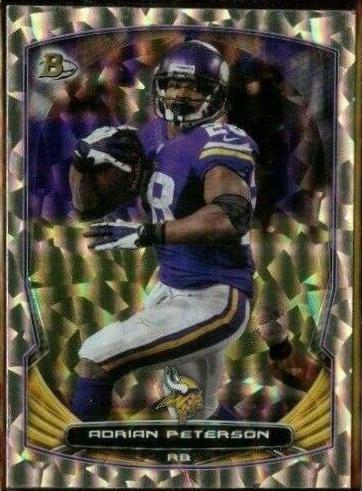 Adrian Peterson #1 Football Cards 2014 Bowman