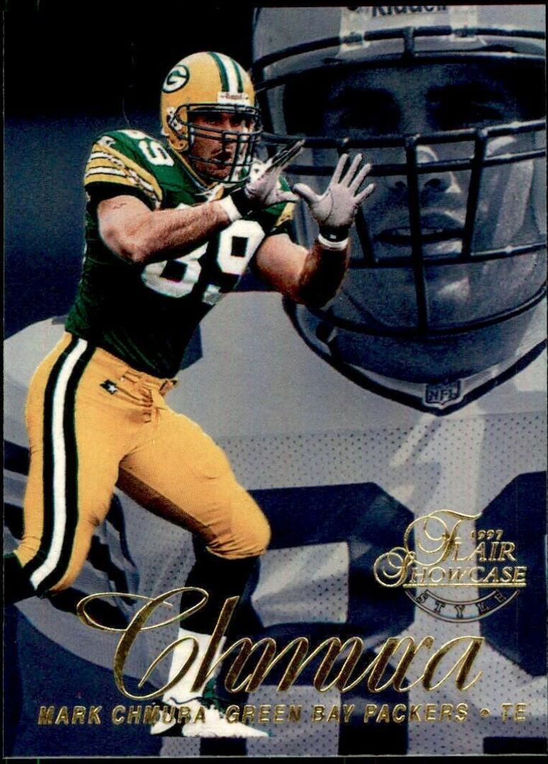 Mark Chmura #89 1997 Flair Showcase Football