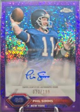 Phil Simms #TCA-PS 2023 Topps Composite Chrome Autograph Football