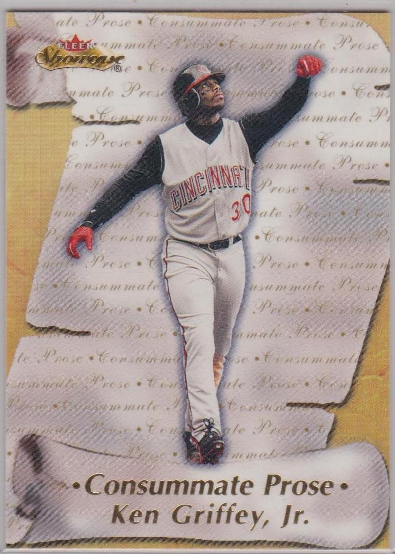 Ken Griffey Jr #10 Baseball Cards 2000 Fleer Showcase Consummate Prose