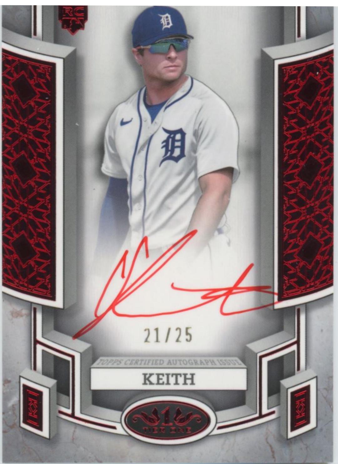 Colt Keith #BOA-CK Baseball Cards 2024 Topps Tier One Break Out Autograph