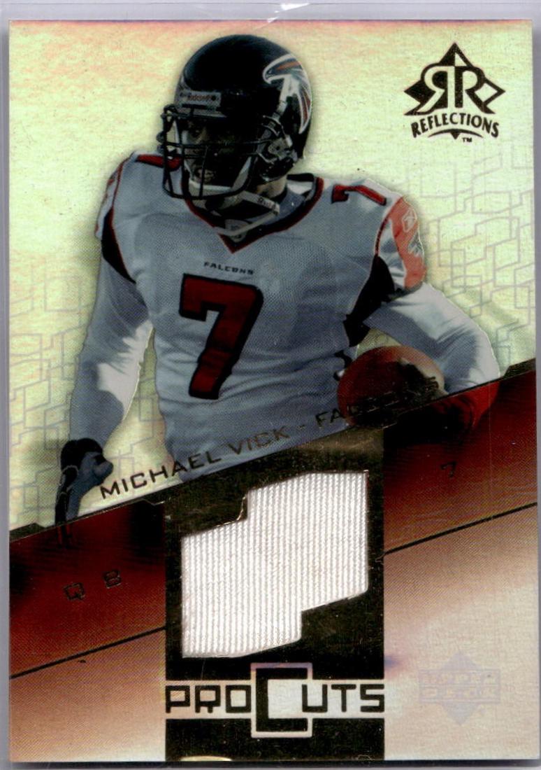 Michael Vick #PC-MV 2004 Upper Deck Reflections Pro Cuts Football
