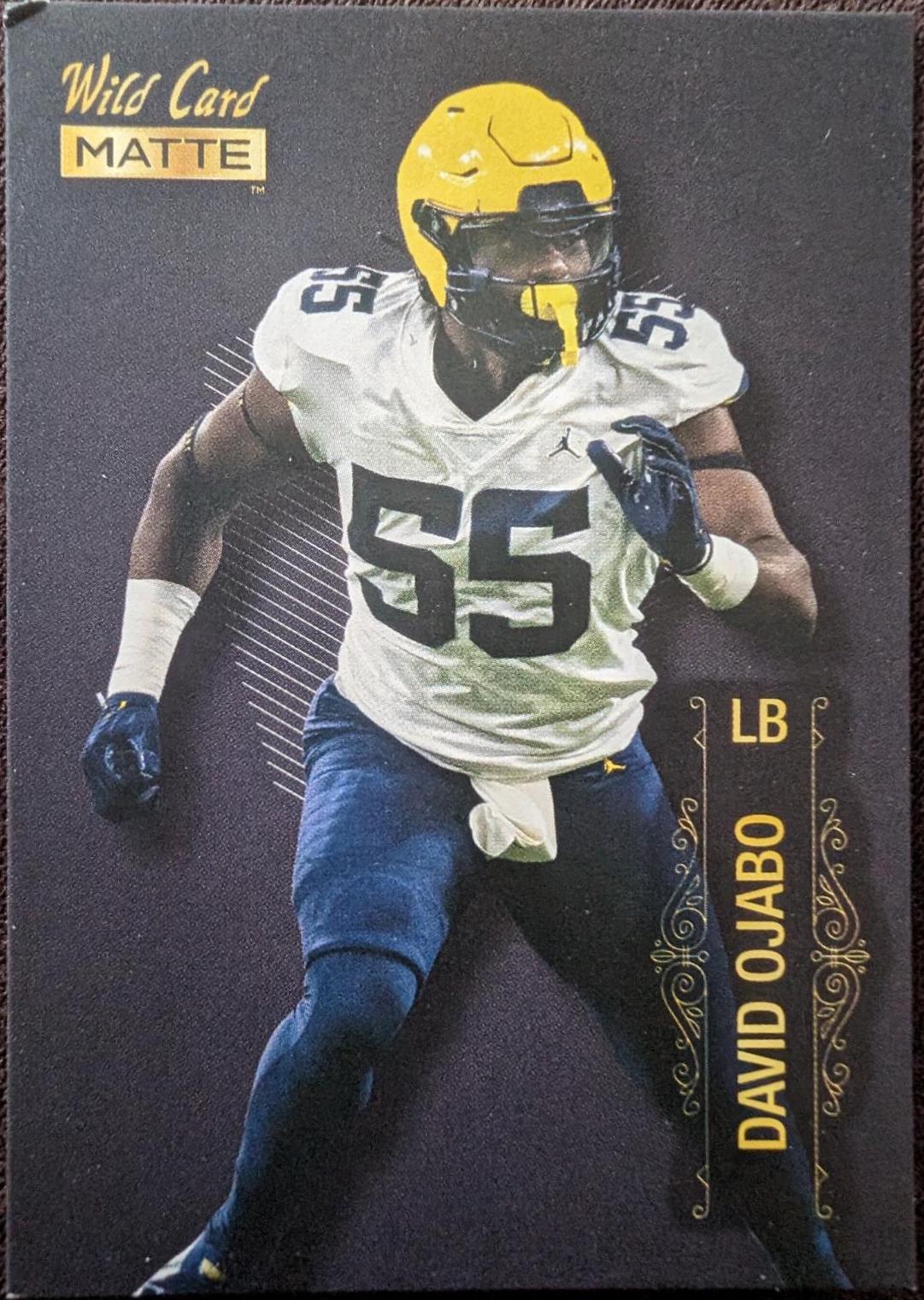 David Ojabo #MB-29 Football Cards 2022 Wild Card Matte Black