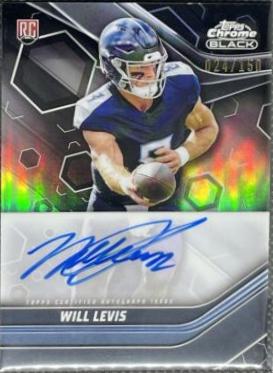 Will Levis #TCBA-WL 2023 Topps Composite Chrome Black Autograph Football