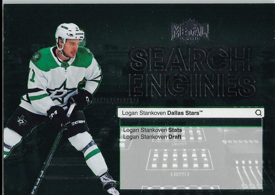 Logan Stankoven #ST-2 Hockey Cards 2024 SkyBox Metal Universe Search Engines