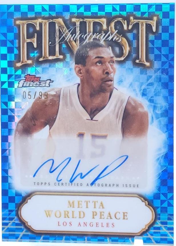 Metta World Peace [Blue X-Fractor] #FA-MW