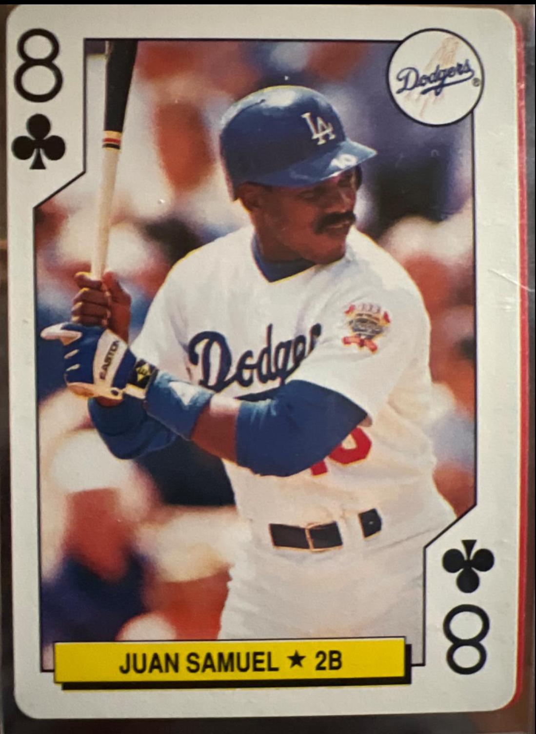 Juan Samuel [8 of Clubs] Baseball Cards 1991 U.S. Playing Card All Stars