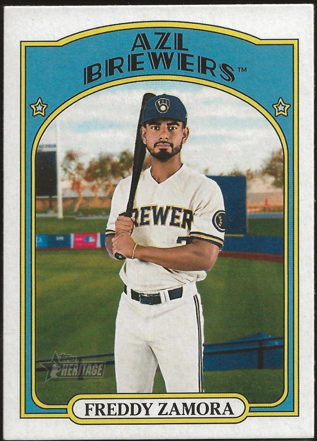 Freddy Zamora #73 2021 Topps Heritage Minor League Baseball