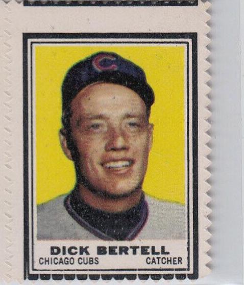 Dick Bertell Baseball Cards 1962 Topps Stamps