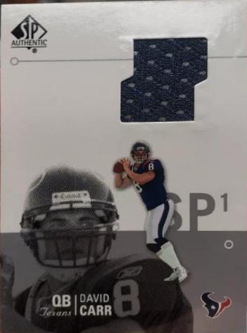 David Carr #AT1-DC Football Cards 2002 SP Authentic Threads