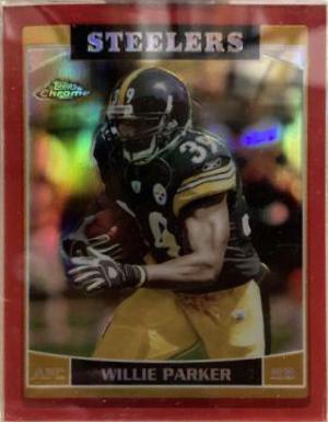 Willie Parker #6 Football Cards 2006 Topps Chrome