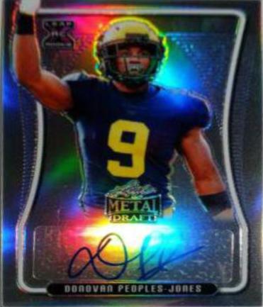 Donovan Peoples Jones #BA-DPJ 2020 Leaf Metal Draft Autographs Football