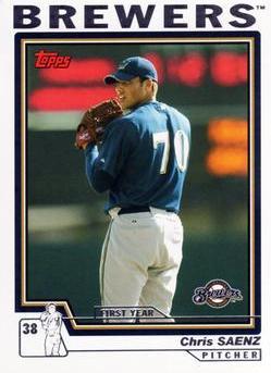Chris Saenz #T131 Baseball Cards 2004 Topps Traded