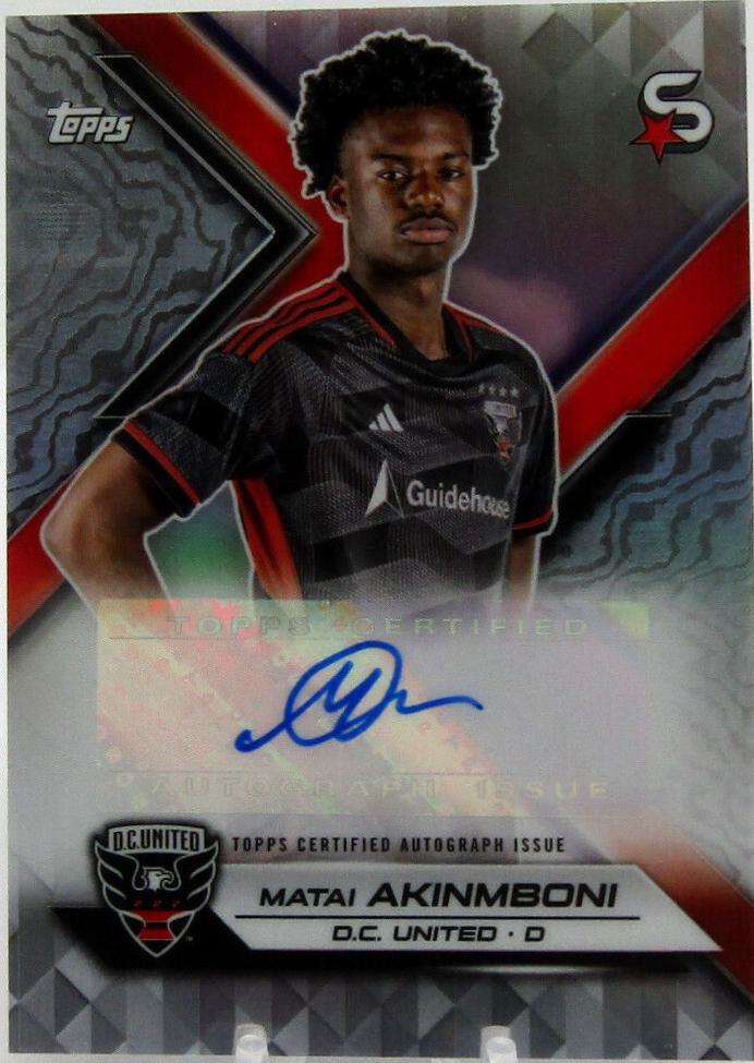 Matai Akinmboni #SA-MA Soccer Cards 2024 Topps Superstars MLS Superstar Autograph