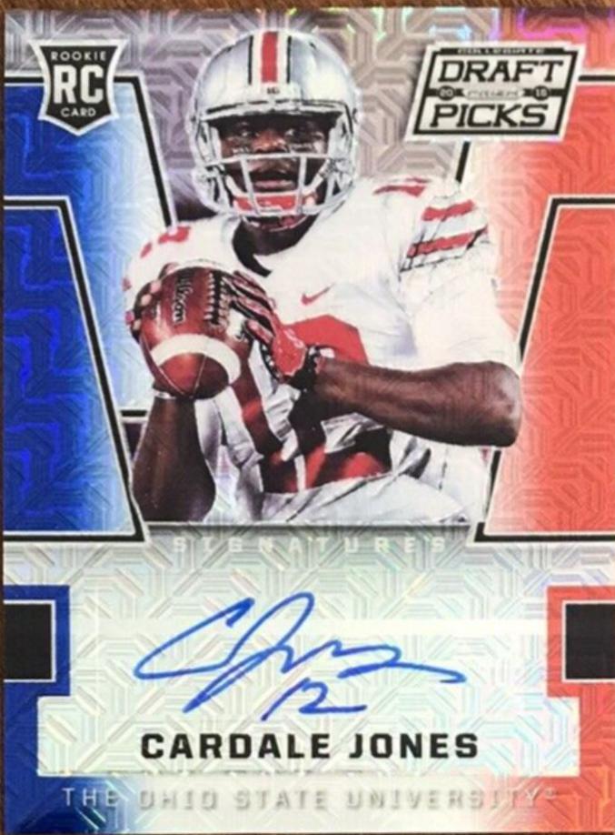 Cardale Jones [Autograph Red White and Blue Mojo Prizm] #109
