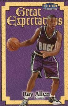 Ray Allen #2GE Basketball Cards 1998 Fleer Great Expectations