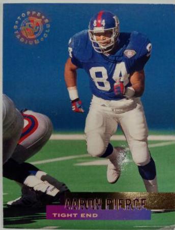 Aaron Pierce #14 Football Cards 1995 Stadium Club