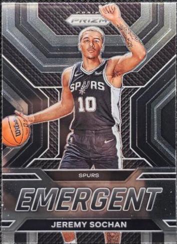 Jeremy Sochan #7 Basketball Cards 2022 Panini Prizm Emergent