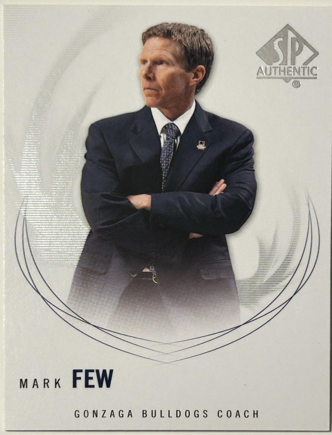 Mark Few #90 2010 Sp Authentic Basketball