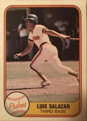 Luis Salazar #501 Baseball Cards 1981 Fleer Prices