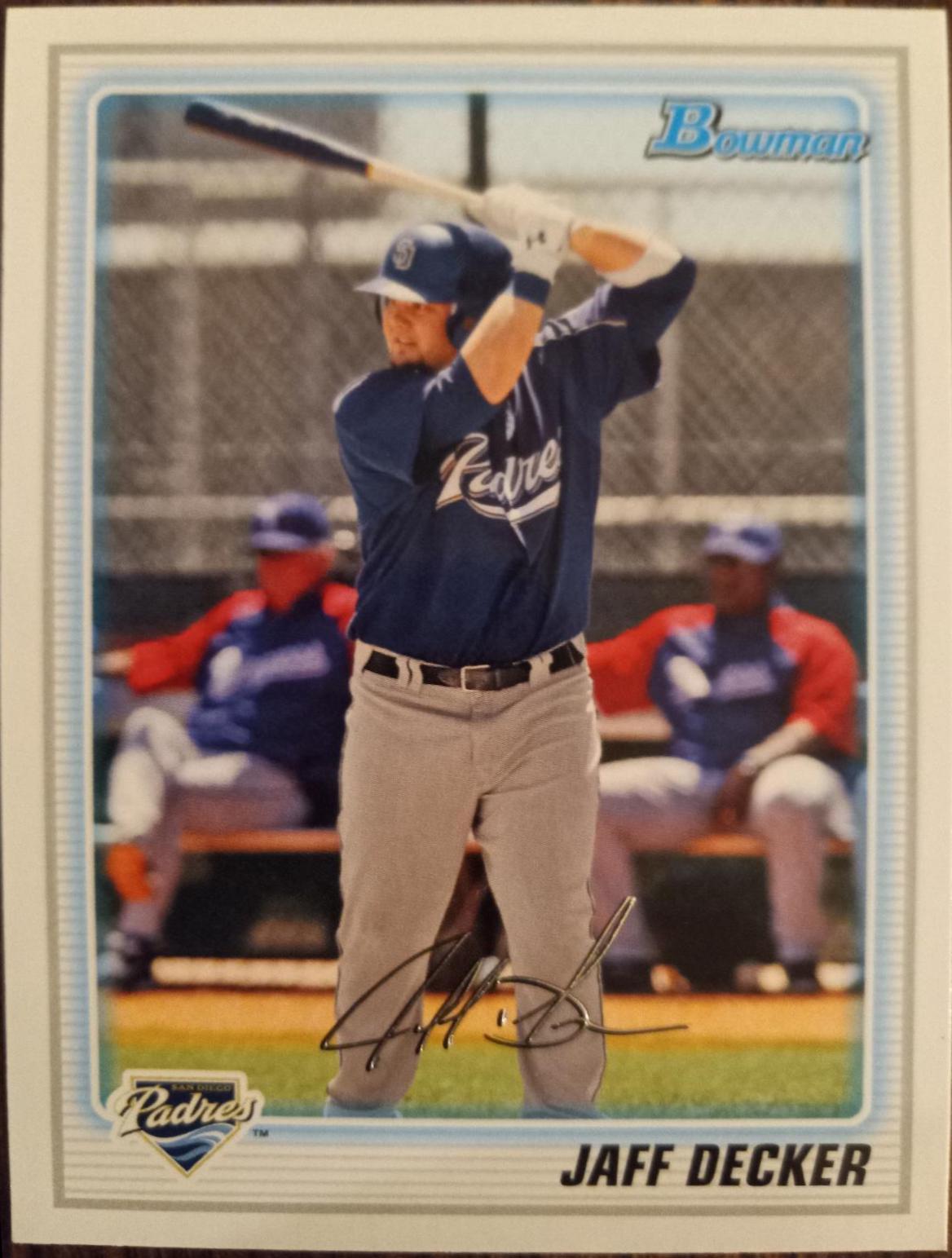 Jaff Decker #BP109 Baseball Cards 2010 Bowman Prospects