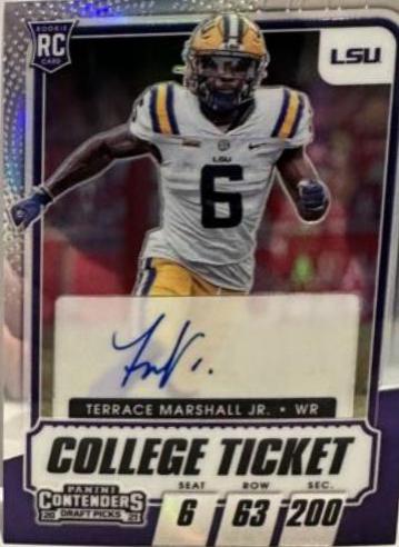 Terrace Marshall Jr. #116C 2021 Panini Contenders Draft Picks Football