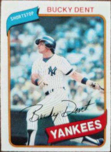 Bucky Dent #33 Baseball Cards 1980 O Pee Chee