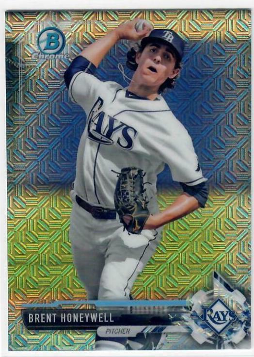 Brent Honeywell #BCP84 2017 Bowman Baseball Chrome Prospects