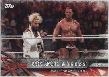 Enzo Amore, Big Cass #71 Wrestling Cards 2017 Topps WWE Road To Wrestlemania