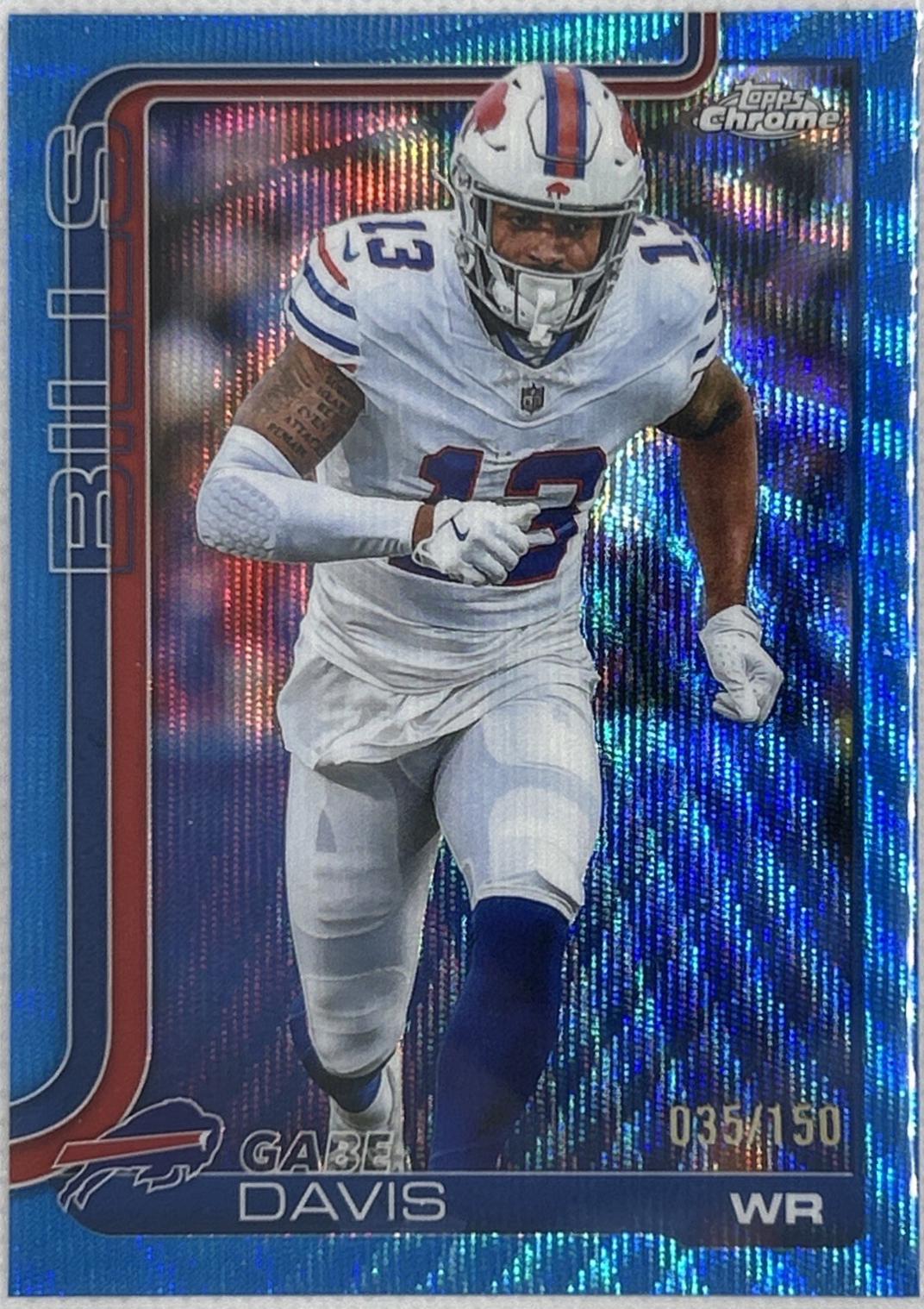 Gabe Davis [Blue Wave Refractor] #142