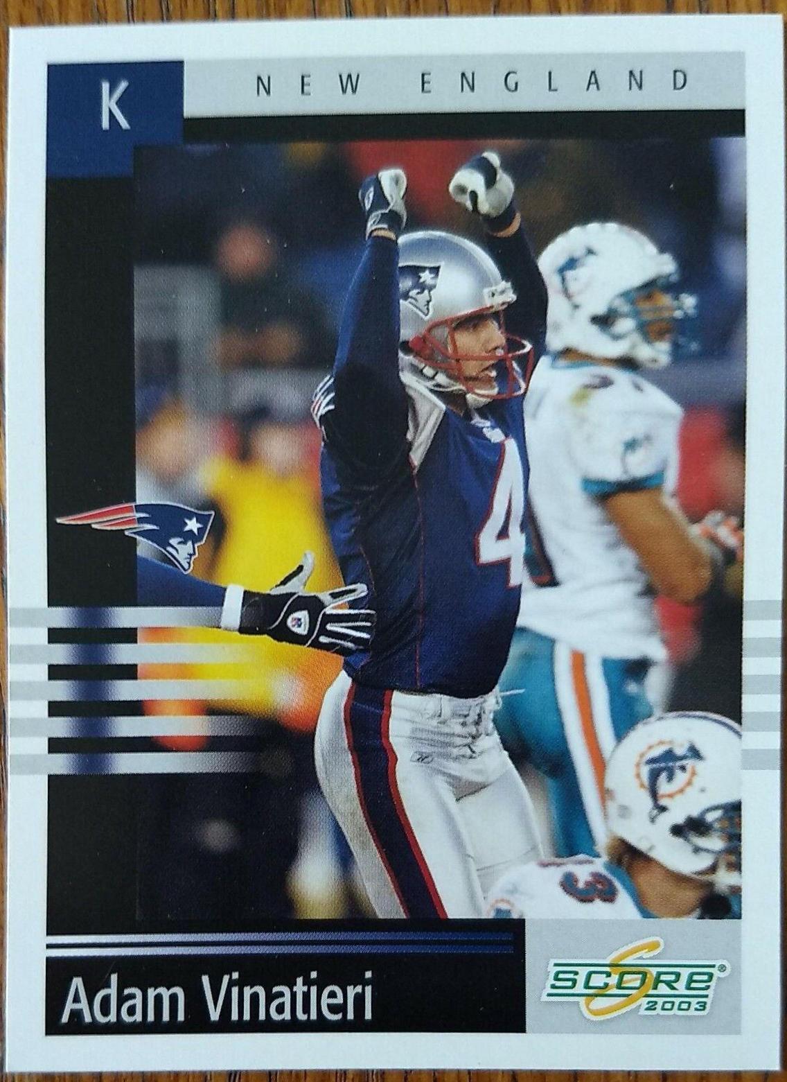 Adam Vinatieri #89 2003 Panini Score Football