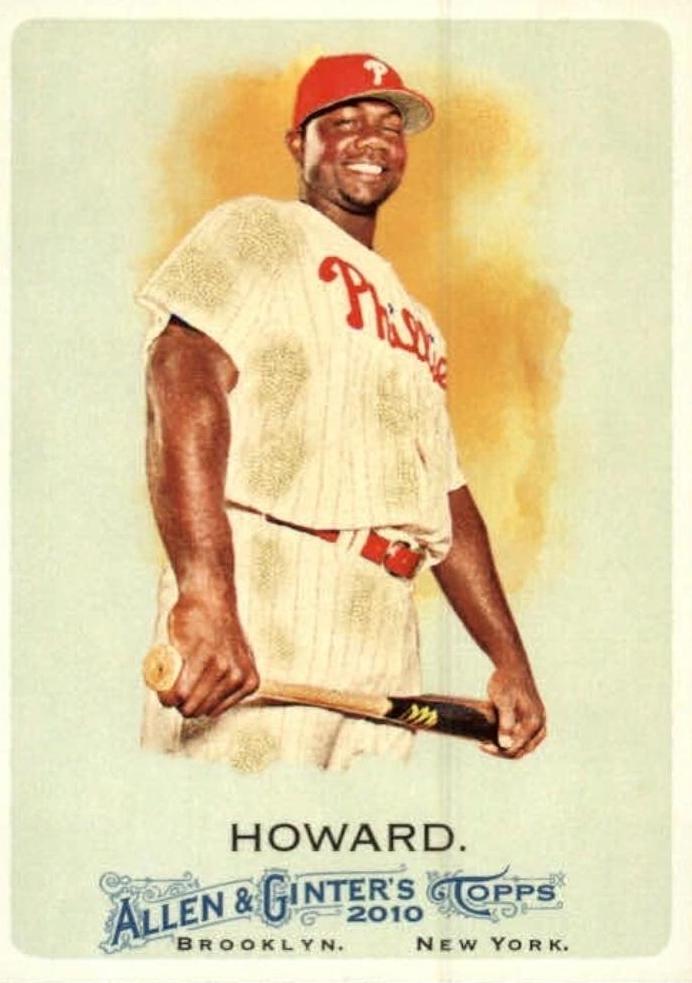 Ryan Howard #7 Baseball Cards 2010 Topps Allen & Ginter