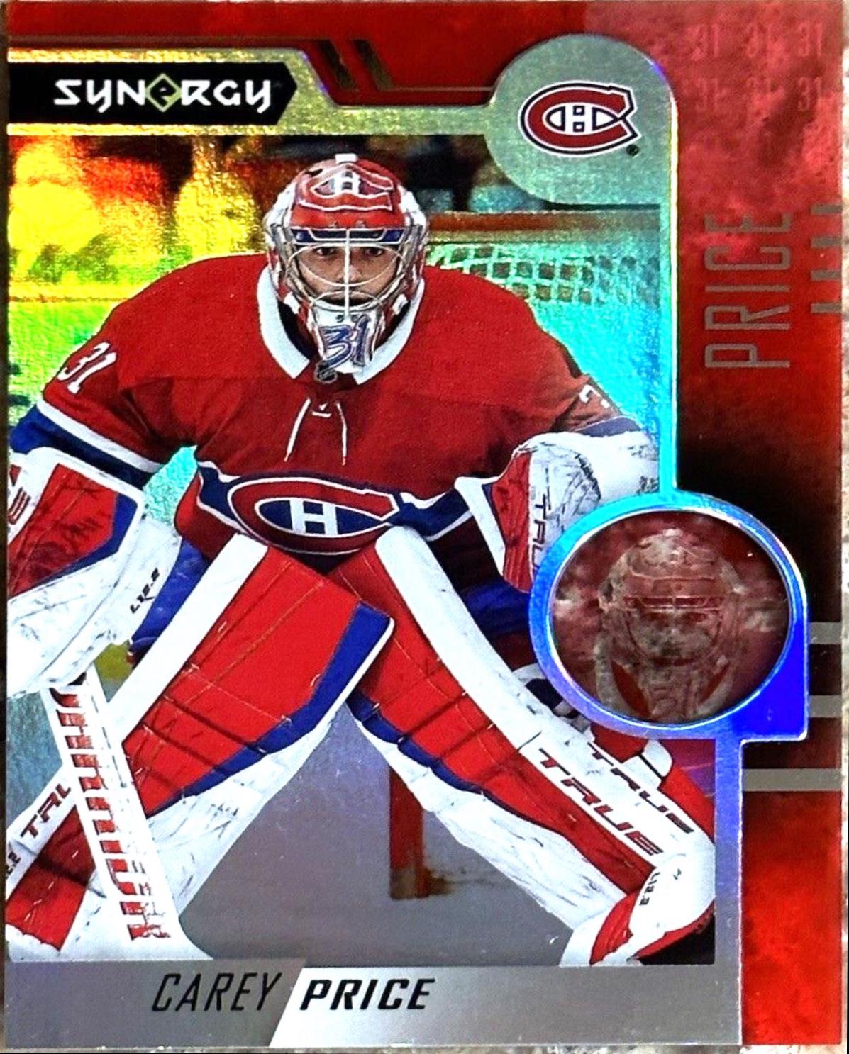 Carey Price #9 Hockey Cards 2022 Upper Deck Synergy