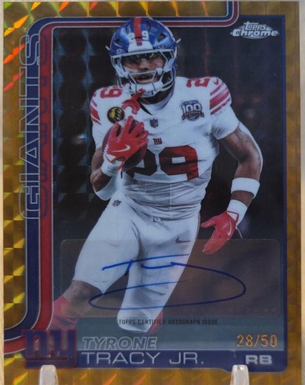 Tyrone Tracy Jr. [Gold Geometric Refractor] #BA-TT
