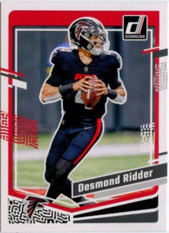 Desmond Ridder #9 Football Cards 2023 Panini Donruss