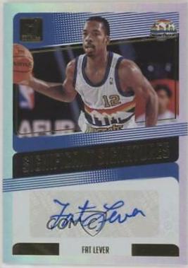 Fat Lever #FLV Basketball Cards 2018 Panini Donruss Significant Signatures