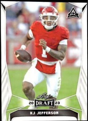 KJ Jefferson #37 Football Cards 2023 Leaf Draft
