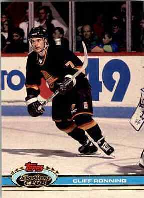 Cliff Ronning #298 Hockey Cards 1991 Stadium Club