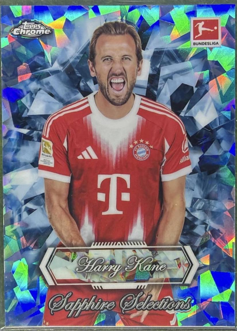 Harry Kane #SAP-14 2025 Topps Chrome Bundesliga Sapphire Selections Soccer