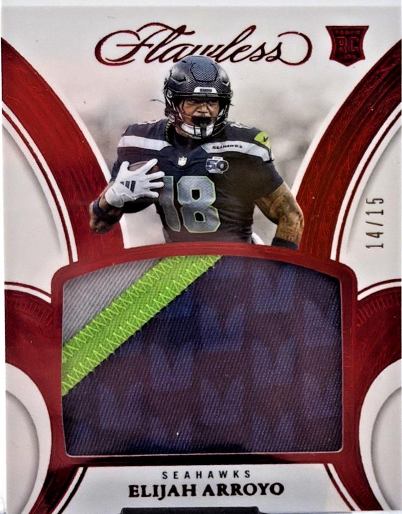 Elijah Arroyo #20 2025 Panini Flawless Rookie Patch Football