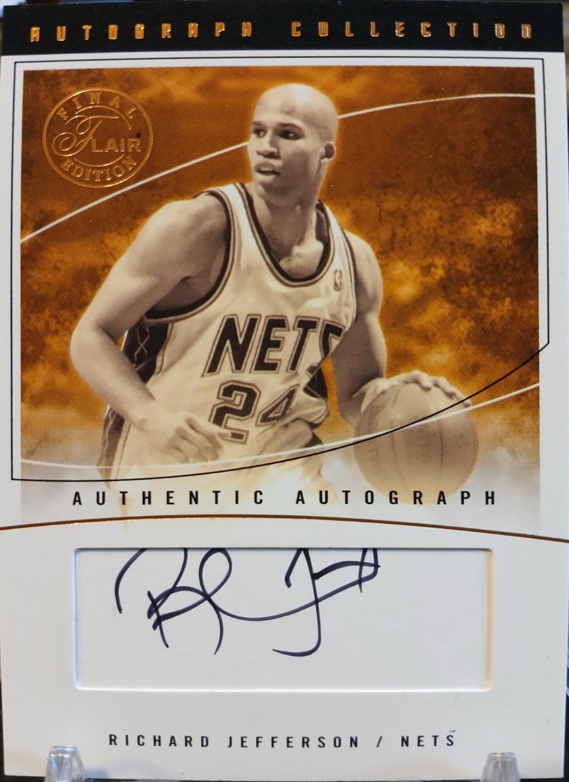 Richard Jefferson #AC-RJ 2003-04 Flair Final Edition Basketball Autograph Collection