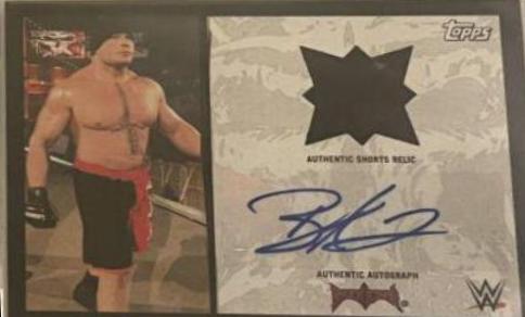 Brock Lesnar Wrestling Cards 2016 Topps WWE Autographs