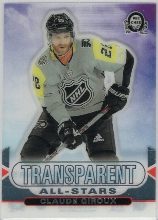 Claude Giroux #CCA-11 Hockey Cards 2018 O-Pee-Chee Coast-to-Coast Transparent All-Stars