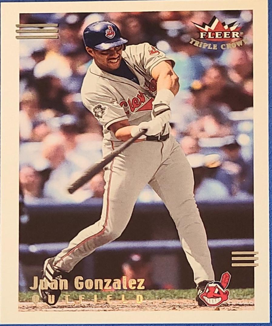 Juan Gonzalez #51 2002 Fleer Triple Crown Baseball
