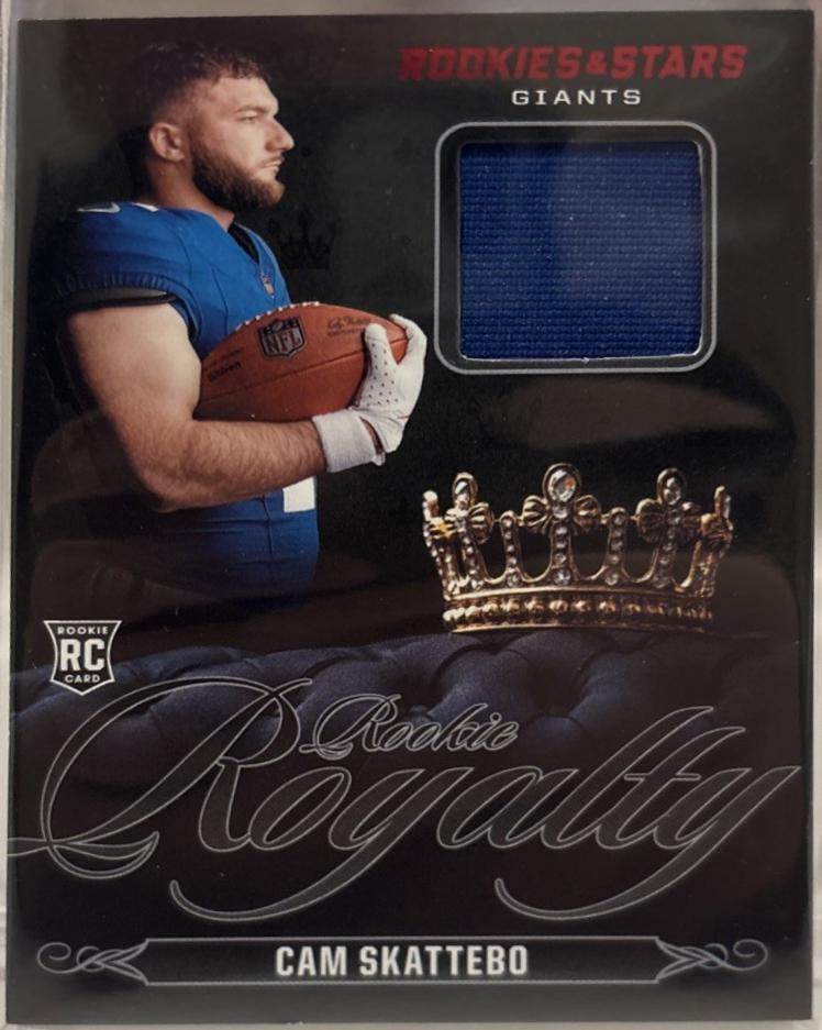 2025 Panini Rookies & Stars Rookie Royalty Cam Skattebo #3 card