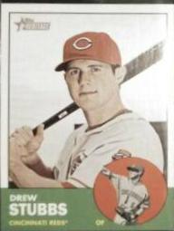 Drew Stubbs #21 Baseball Cards 2012 Topps Heritage