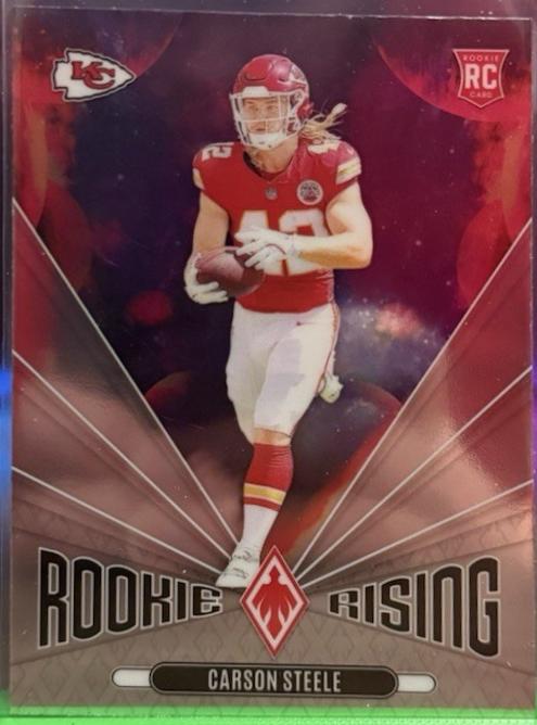 Carson Steele #28 Football Cards 2024 Panini Phoenix Rookie Rising