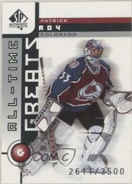Patrick Roy #93 Hockey Cards 2001 SP Authentic
