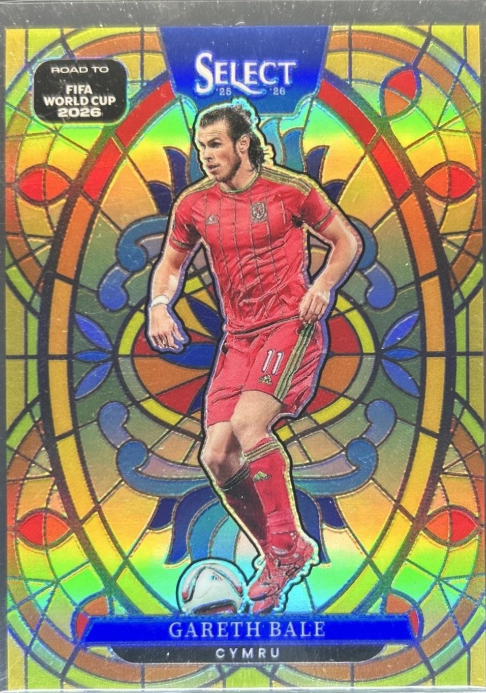 Gareth Bale #21 2025 Panini Select Road To FIFA Stained Glass